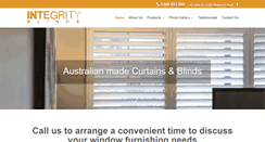 Desktop Screenshot of integrityblinds.com.au