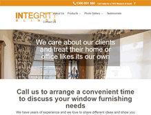 Tablet Screenshot of integrityblinds.com.au